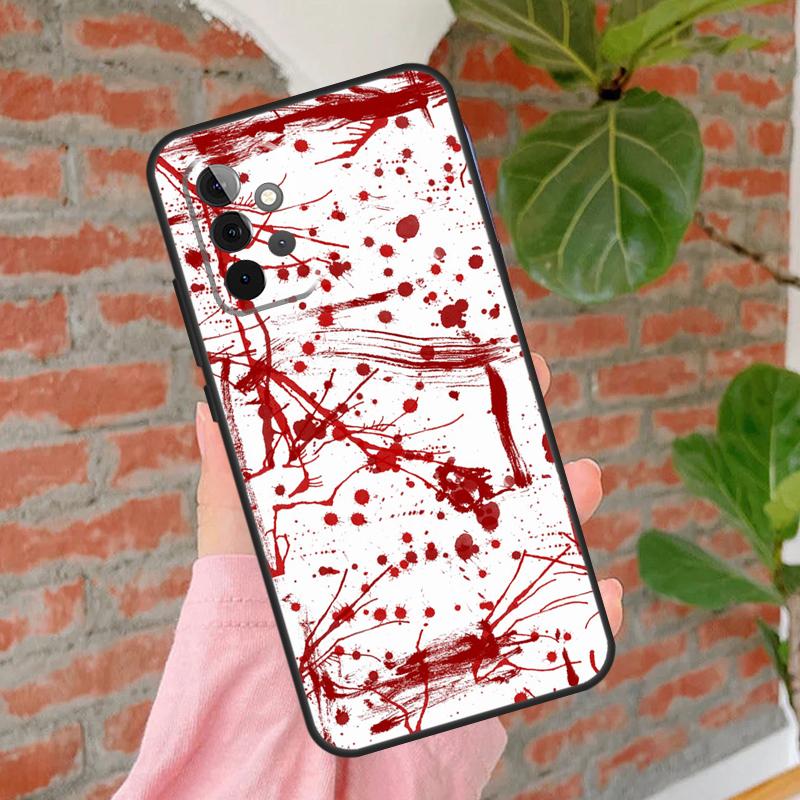 HALLOWEEN BLOODY SPLATTER Cover For Samsung Galaxy A55 A35 A25 A15 A52 A32 A12 A14 A34 A54 A51 A71 A13 A33 A53 Case