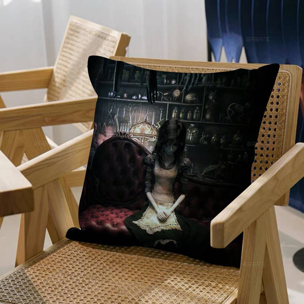 Game A-Alice Madness Returns 45*45cm Cushion Cover Pillow Cover Decor Pillowcase Home Pillowcase For Couch Pillow