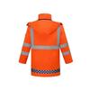 High-Speed Reflective Winter Cotton-Padded Raincoat & Pants Set for Outdoor Use
