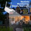 Solar Powered Virtual Camera Safety Light, Two-way Fixture, Multi Style Motion Sensor Waterproof Fence Outdoor Platform Floodlight