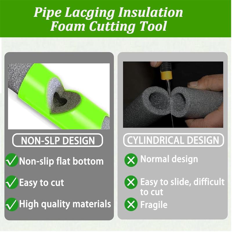 3Pcs Foam Pipe Cutter Tool Insulation Cutting Guide Fixture for Pipe Insulation Household Fixed Clamp Tube Cutting Tool