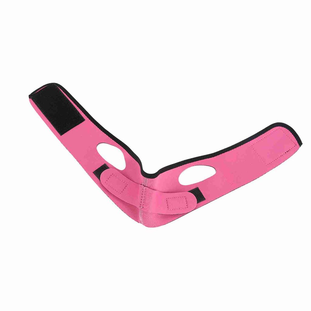 Facial Slimming Mask Slimming Bandages Facial Double Chin Care Weight Loss Face Belts Rose Red