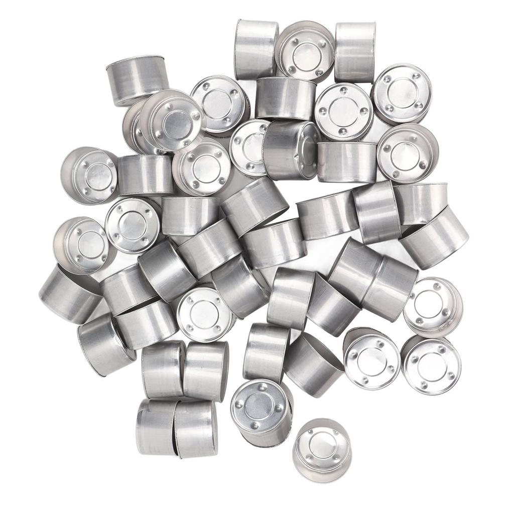 Empty Aluminum Box 100 Pcs DIY Aromatherapy Oil Lamps Lamp Shell Empty Candle Container