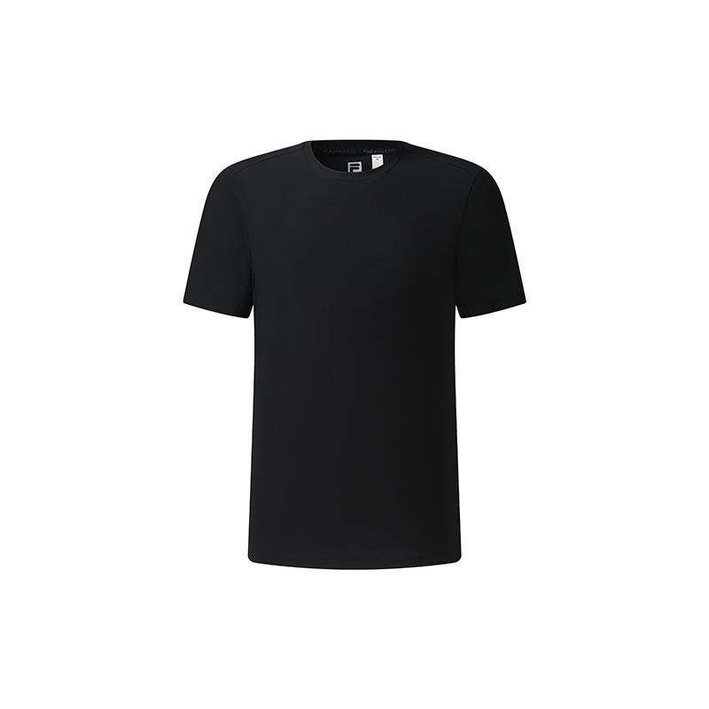 FILA Фитнес Простая Однотонная Удобная Футболка с Коротким Рукавом Мужские Топы A61M621104F-BK L