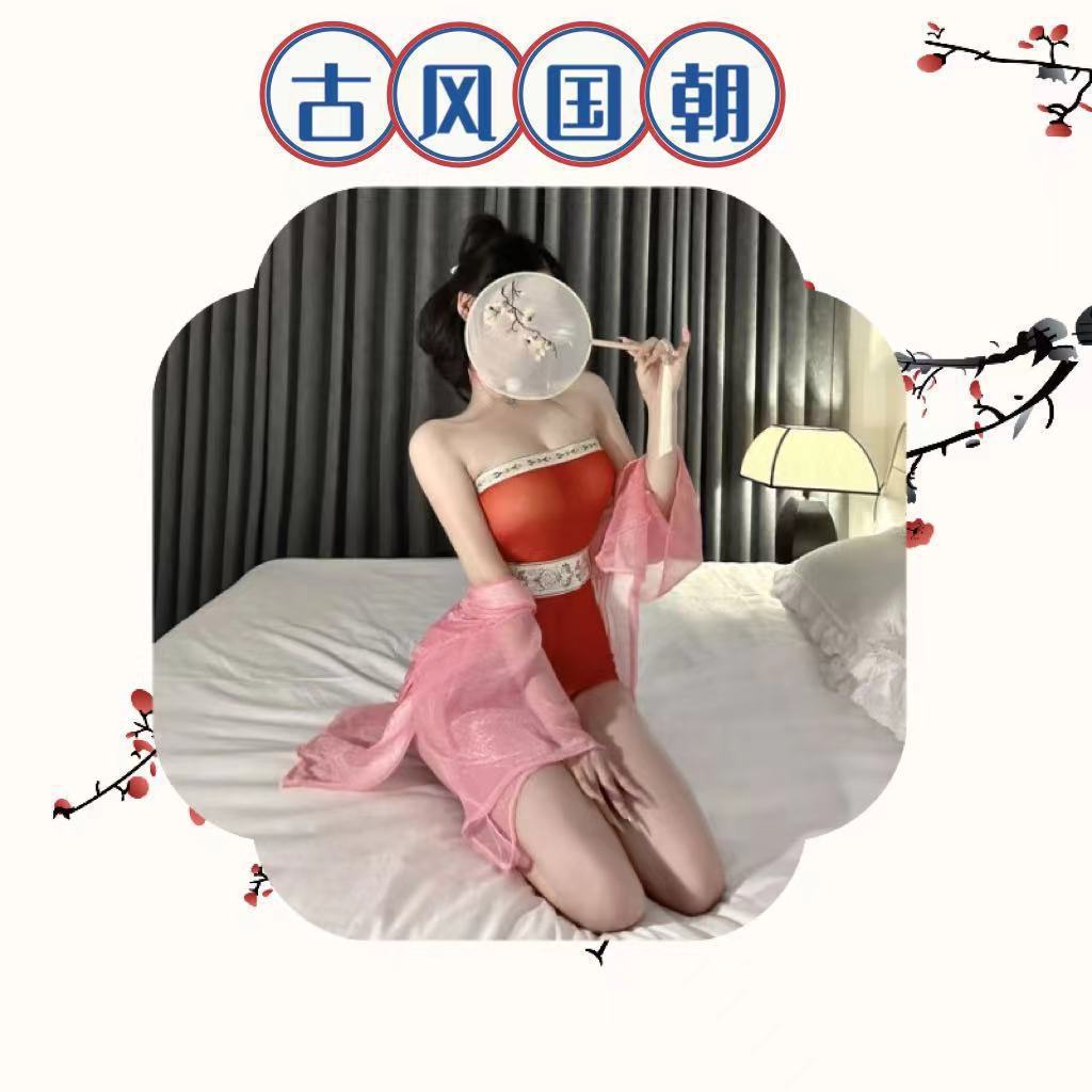 Sexy Underwear, Sexy Hanfu Large Size Catties, Ancient Style, Pure Desire Belly Pocket, Temptation, Passion, New Court Style Classical Suit