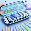 Pencil Case Space-Themed Design Large Capacity Extra Large Pencil Pouch Multiple Compartments Smooth Zipper Stationery Organizer
