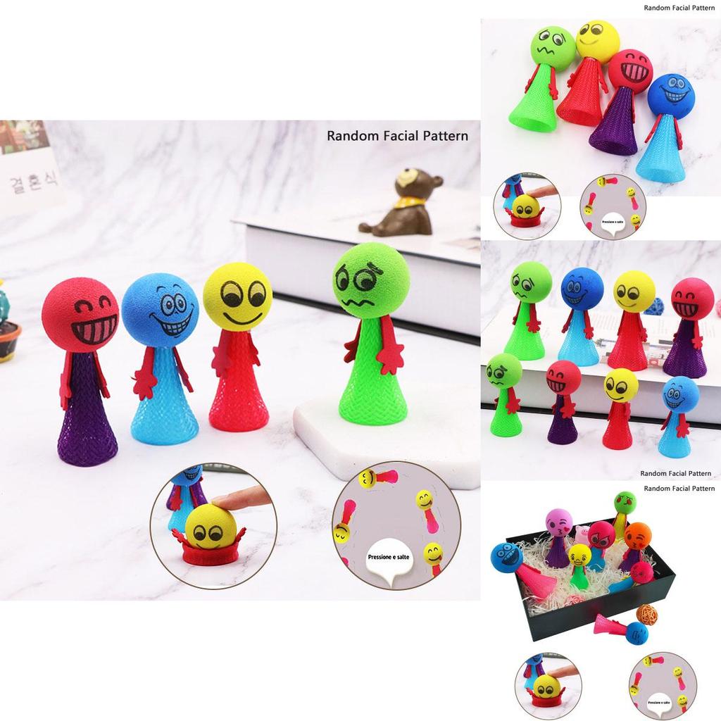 Spring Into Fun With Eva Spring Man Toys Set Of 4, 10cm Size, Great Gift For Friends