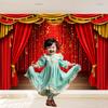 Czerwona kurtyna teatralna, tło imprezowe, światło sceniczne, sklep, urodziny, ślub, fotografia imprezowa, dekoracja tła, studio fotograficzne
