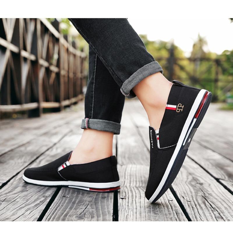 Модные осенние мужские парусиновые туфли 2024 года — фото 7