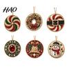 Handcrafted Christmas Tree Decor 6Pcs/Set Ornaments DIY Faux Pearl Art Kit, Hanging Decorations Craft Kit Holiday Gift for Lovers with Round