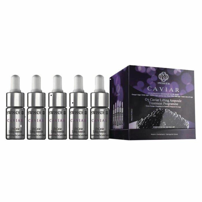 Swissde O3 Caviar Mosturizing Concentrate Serum (Anti-Wrinkling, Anti-Aging, Firming, Antioxidant) (E10Ml Ampoule / 5 Ampoules Per Box) Sw003