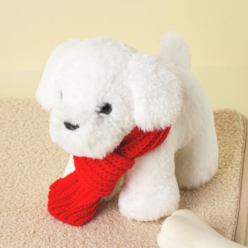 [Animal de companie] Fular simplu tricotat Roșu