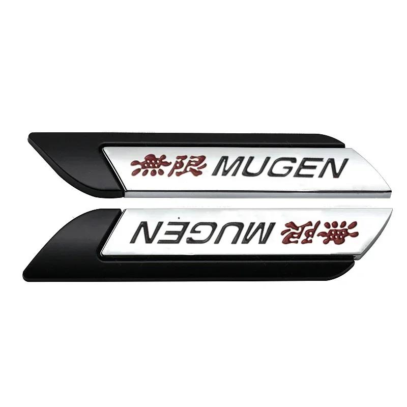 

2pcs for Honda Mugen Car Side Fender Rear Emblem Sticker Sport Badge Accord Ciic H-RV Vezel Odyssey Jazz Amaze Accessories чёрный