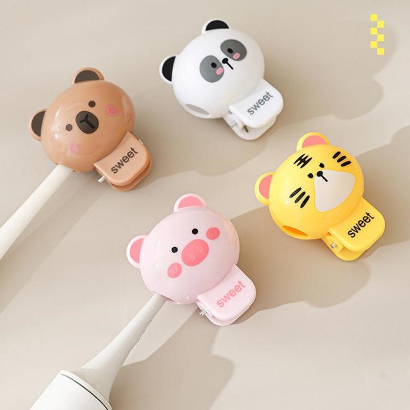 Cartoon Animals Toothbrush Head Cover Clips Portable Electric Toothbrush Dustproof Head Protector Cap Household Travel