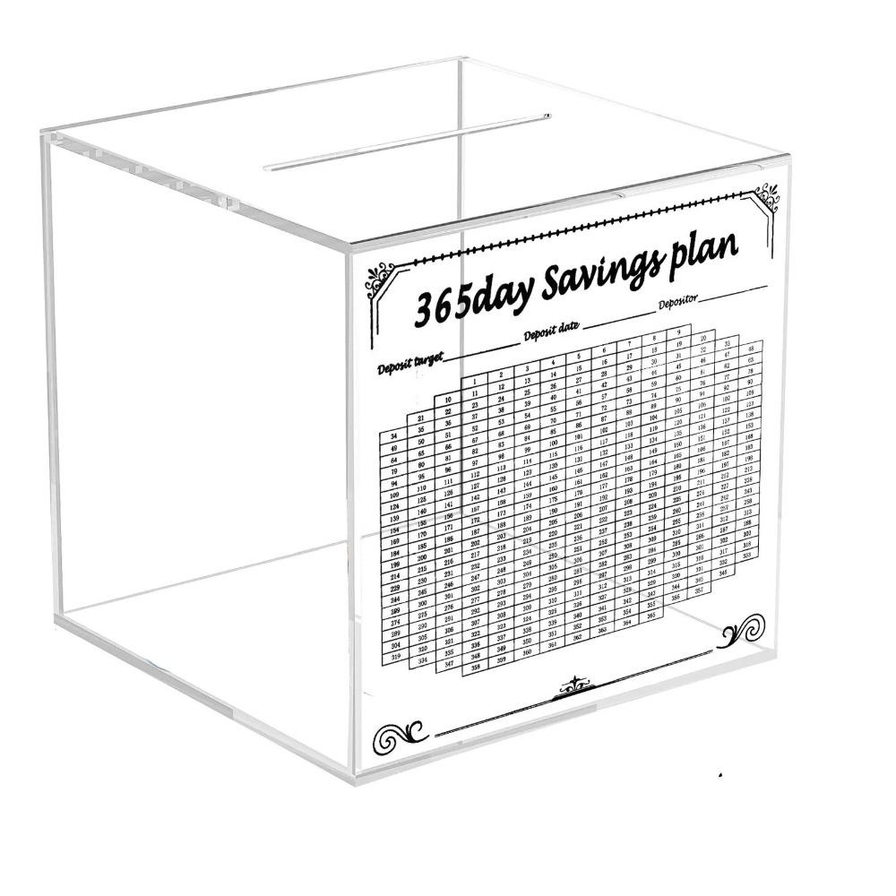 

Acrylic Cash Money Saving Box Unbreakable Digital Piggy Bank New Money Bank for Adults