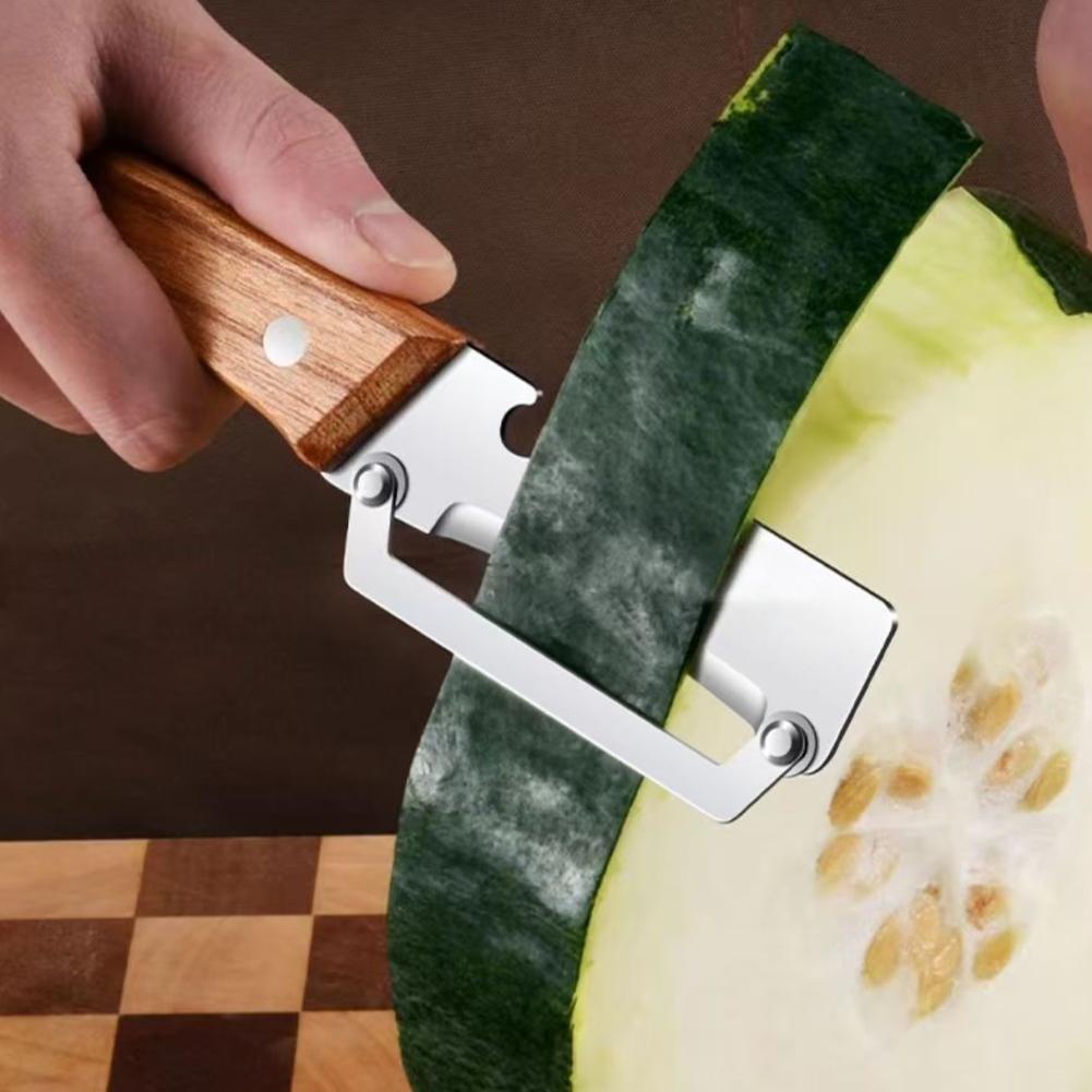 Stainless Steel Peeler with Wooden Handle Durable and SmoothOperation for Peeling and Slicing Fruits and Vegetables |