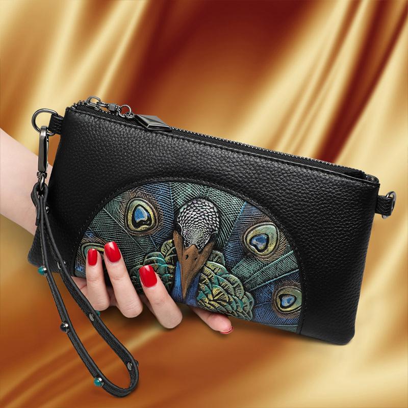 

Кошелек-клатч для женщин Ins New Coin Wallet Chain Женская сумка Длинная сумка для мобильного телефона Кожаная сумка