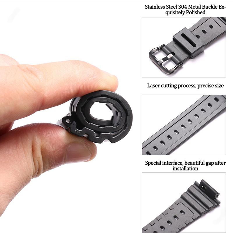 Rubber Strap Suitable For Casio  GA 2100 GA 2110 Men's Sports Waterproof Strap Watch Accessories Replacement Wristband