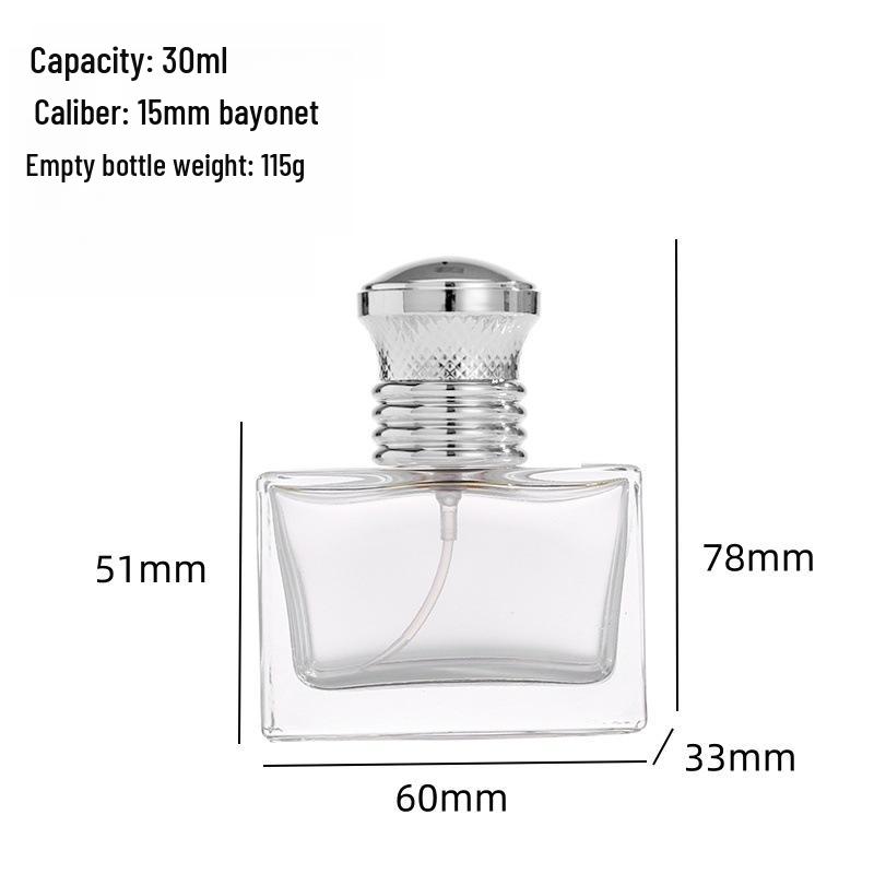 Thick-Bottom 15-Port 30ml Multi-Capacity Refillable Perfume Spray Bottle