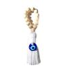 Handmade Boho Evil Eye Hanging Ornament, Wood Bead Tassel Lucky Charm For Car Home Door Decor