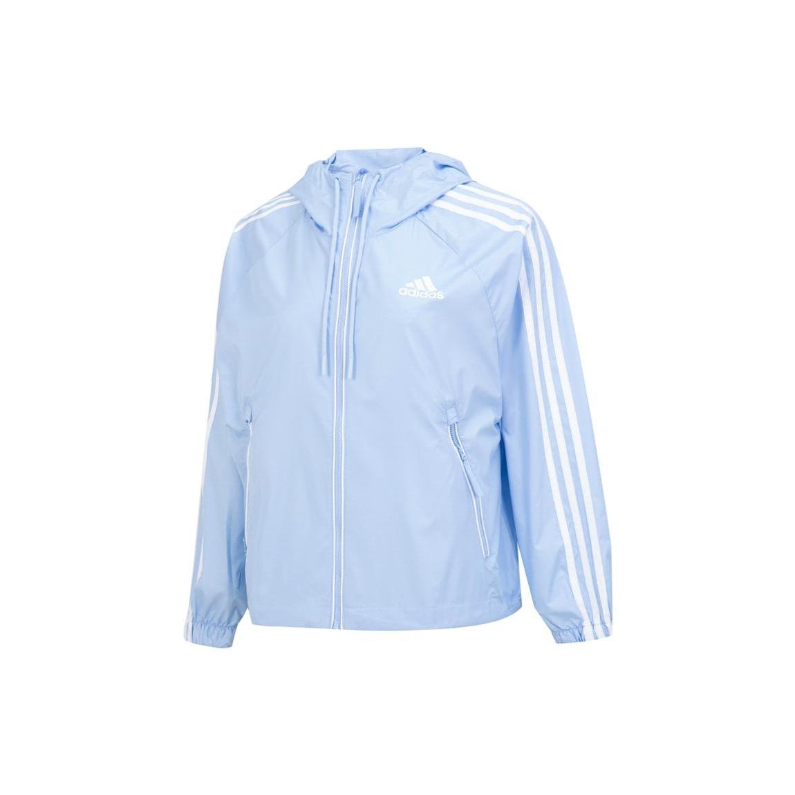 (WMNS) adidas BSC 3-Stripes Wind Jackets Blue White Women s HM2271 XS