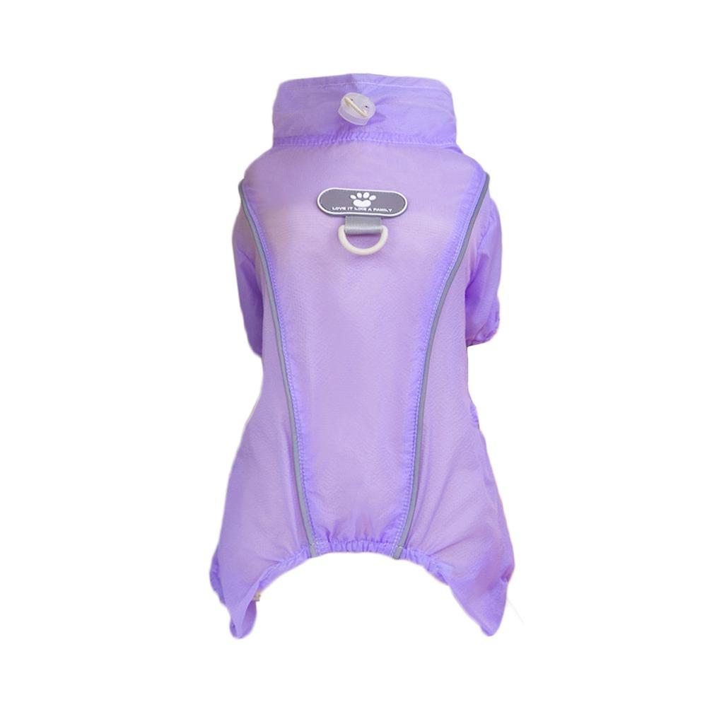 

Bodysuit Dog Sunscreen Clothes Jumpsuits Dog Thin Shirt Bichon Summer Pet Sunsuit Outdoor M фиолетовый