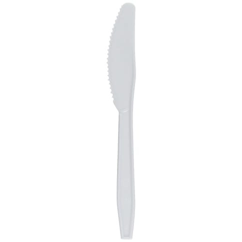 Niche Plus Individually Wrapped Disposable White Knives, 165mm, 100 Pieces