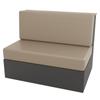 2pcs/Set  PU Waterproof Solid Color Stretch RV Dinette Cushions Cover Spandex Soft RV Camper Car Bench Seats Covers