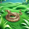 Vintage Alloy Snake Figurine Fine Carving For Figurine Decor Gifts For Snake Lovers