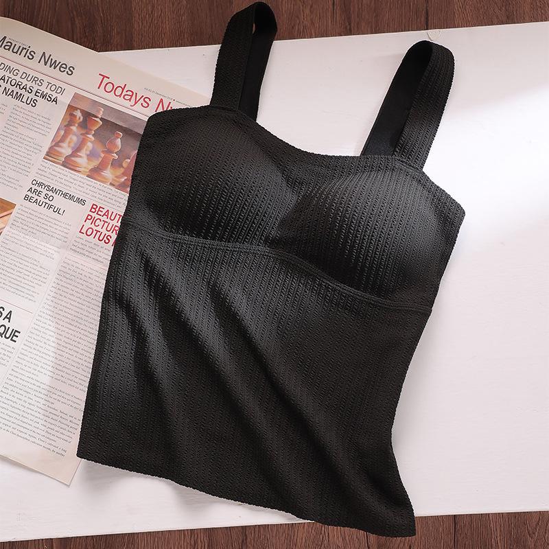 

Женский бархатный утепленный бесшовный жилет - осенне-зимняя внутренняя одежда M (90-110 cm)