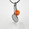 Modern Metallic Tennis Bag Keychain Lightweight Purse Decoration Friendly Key Holder Practical Wear Resistance