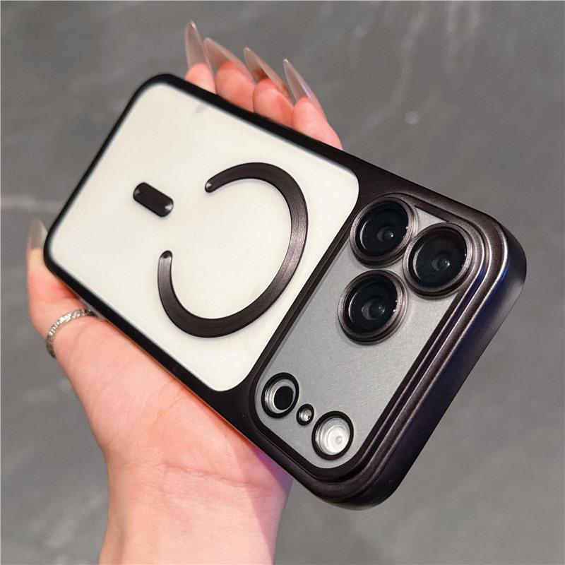 

Electroplated Magnetic Apple 17 Pro Max Full Coverage Anti-Fall Frosted TPU Soft Case iPhone 11 Pro Max чорний