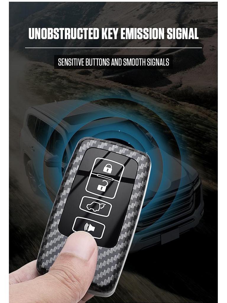 Housse de clé premium pour Toyota Land Cruiser, Prado, Prius importés