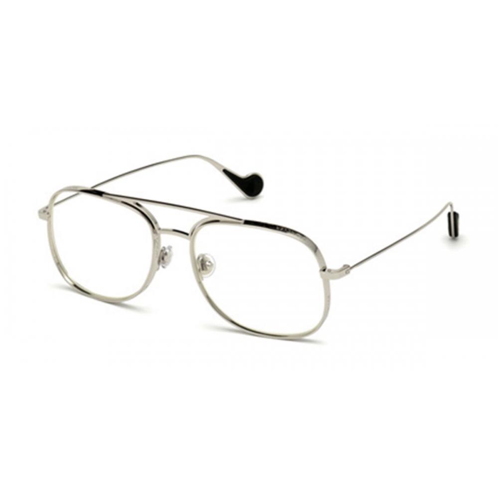 

Moncler Ml0104 016 Unisex Eyeglasses Shiny Palla Silver/57