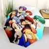 1pc Outdoor Basketball Anime Characters Automatic Opening/Closing Umbrella with Portable Tri-Fold Design, 8-Rib Iron Frame - Perfect Gift for Fan