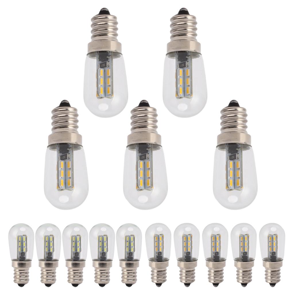 E12 LED Bulb Low Power Consumption Easy Installation Wide Application 120V High Brightness Bead Lamp Bulbs for Fan