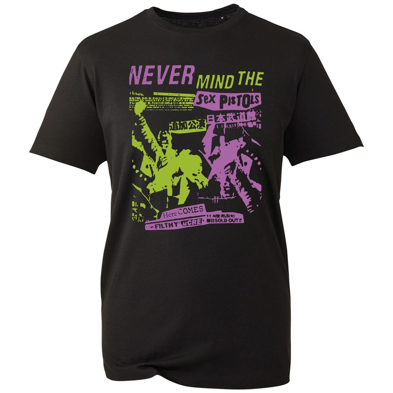 Never Mind The Bollocks Punk Pistol Rock Music Fan T Shirt, Vintage Unisex Tee 2XL