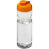 Sports Bottle with Flip Lid, 650 Ml H2O Active® "Base" Transparent