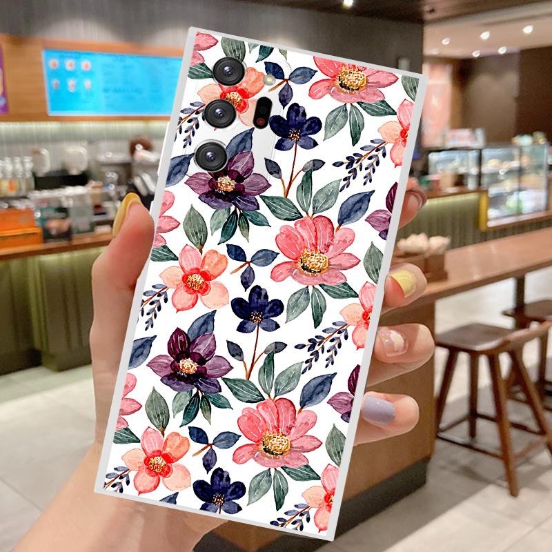 Etui z wzorem kwiatów do Samsung Galaxy Note 20 Ultra 10 Plus Lite Note10 Note20 20Ultra 5G Miękkie silikonowe etui na telefon