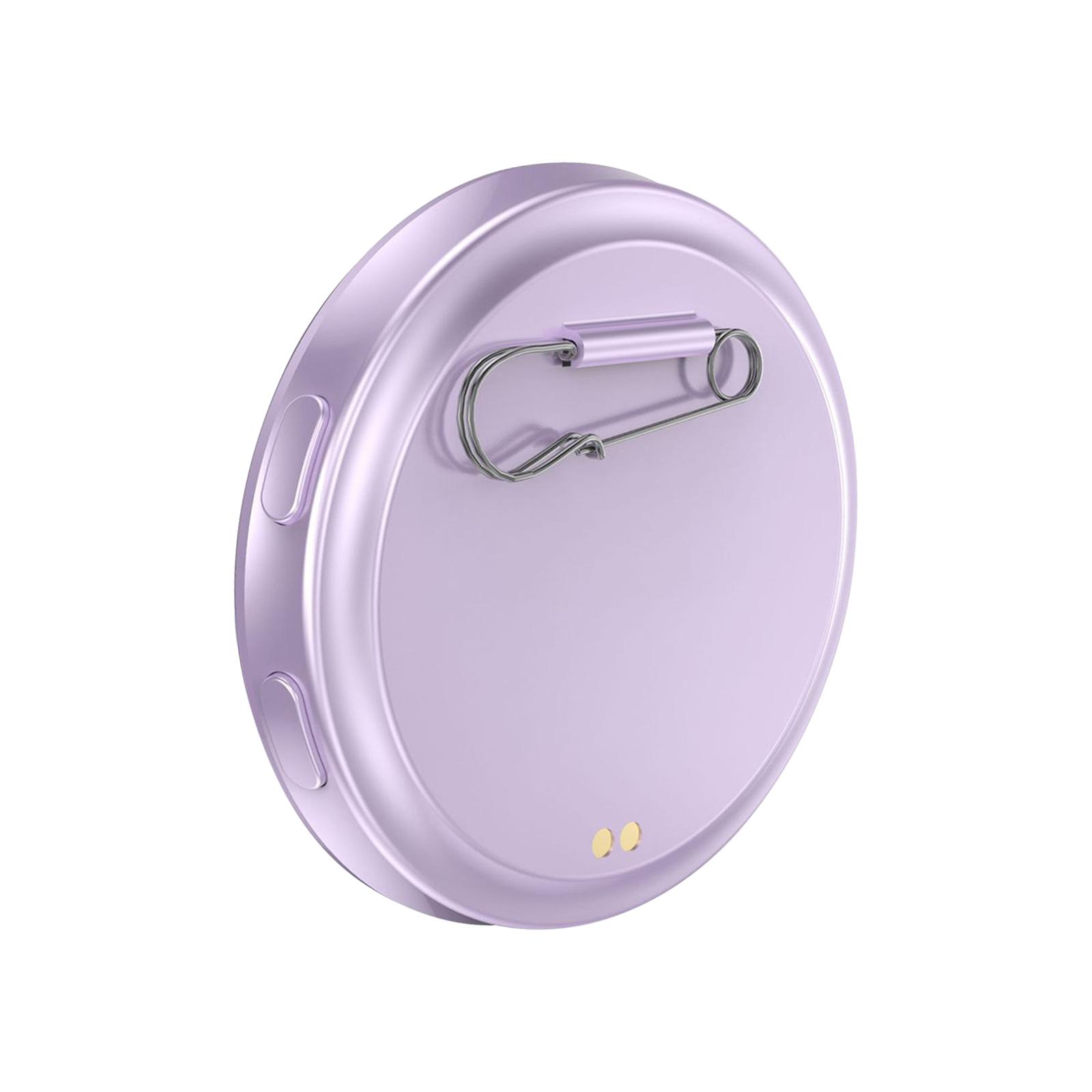 

Digital Displayed Badge Pin, Screen Badge Magnetic Cute Pin,Anime Toy Badge Button With Videos/Photos Display Via Bluetooth, Cosplay Concert One Size фиолетовый