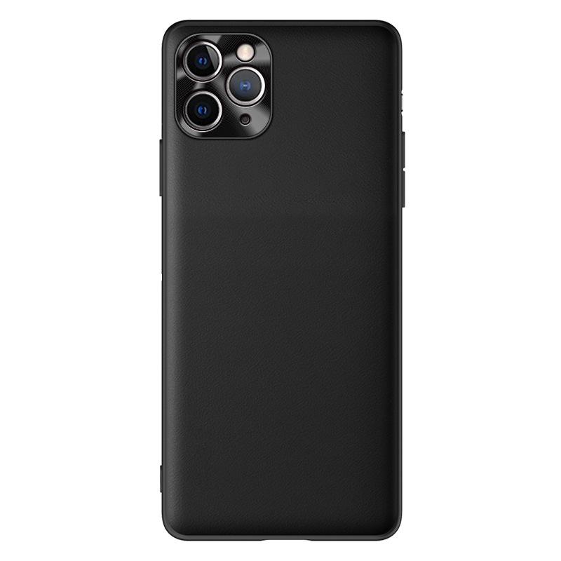Protective liquid leather case for Apple 11 Pro Max. Anti-fall, sleek design. Ships as one piece.
