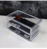 Transparent Dresser Storage Box Desk Drawer Type Skincare Makeup Brush Dresser Acrylic Organizer Shelf