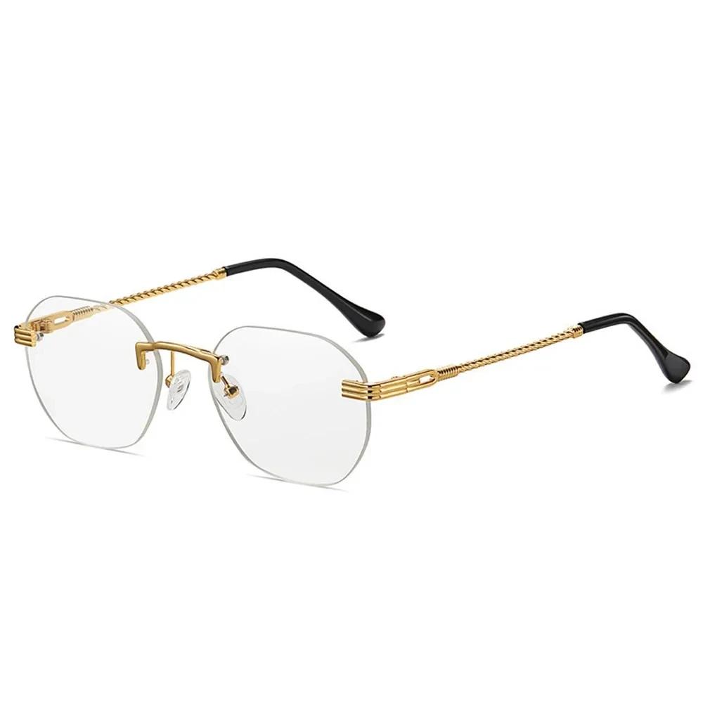 Classic Retro Sunglasses For Men And Women - Metal Gold Black Brown Shades