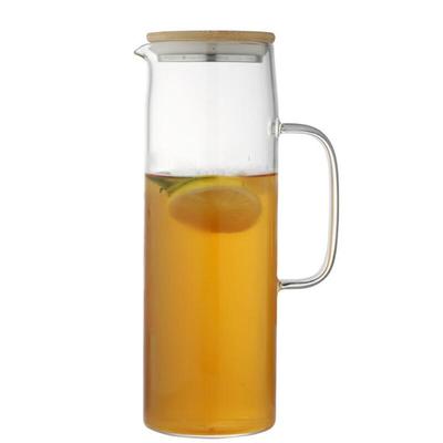 Nu Feng Bamboo Lid Glass Water Pitcher