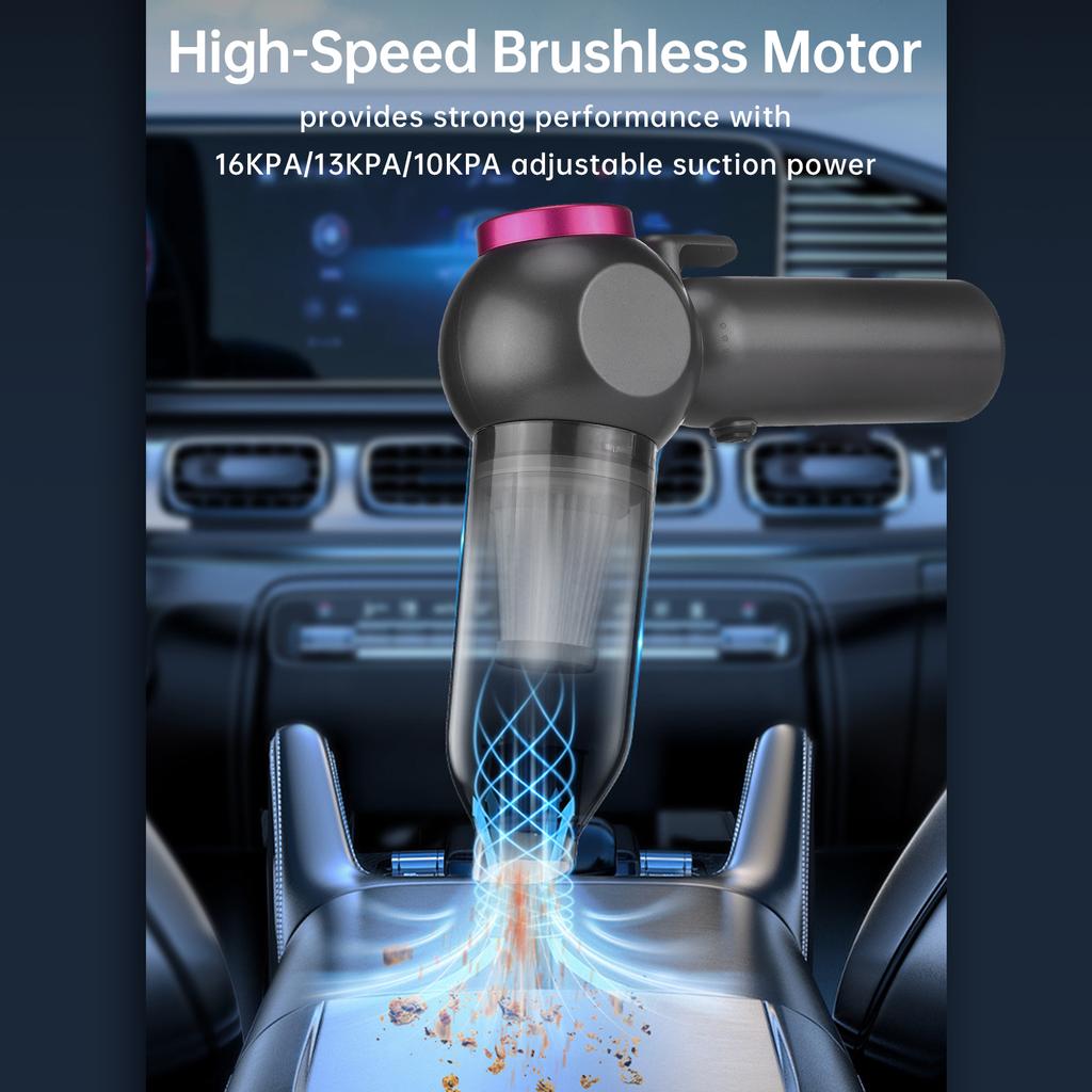 Car Vacuum Cleaner Portable 2in1 Cordless 16000PA Air Duste Strong Suction Handheld Wireless Vehicle Vacuum Cleaner for Home Car