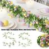 Colorful Design Easter Egg Wreath Green Vine Long Green Plant Wall Hanging Wedding Atmosphere