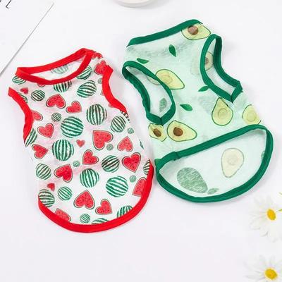 Small Dog Breathable Thin Vest Puppy Sleeveless T-shirts for Cat Clothing Clothes Summer Outdoors Pet Sun Protection Dog Shirts