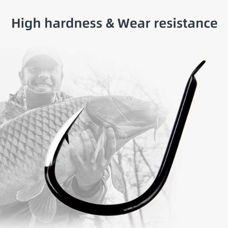 8pcs Sets Fishing Hooks with Barbed Fishing Hooks High-strength Tungsten Steel Hooks Fishing Gear