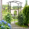 Garden Outdoor Entrance Arch with Door Outdoor Patio Decoration for Rose Trellis Arbour Climbing Plant 131L X 49W X 200Hcm