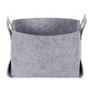 GRAY FOLDABLE BASKET made of felt, universal, spacious
